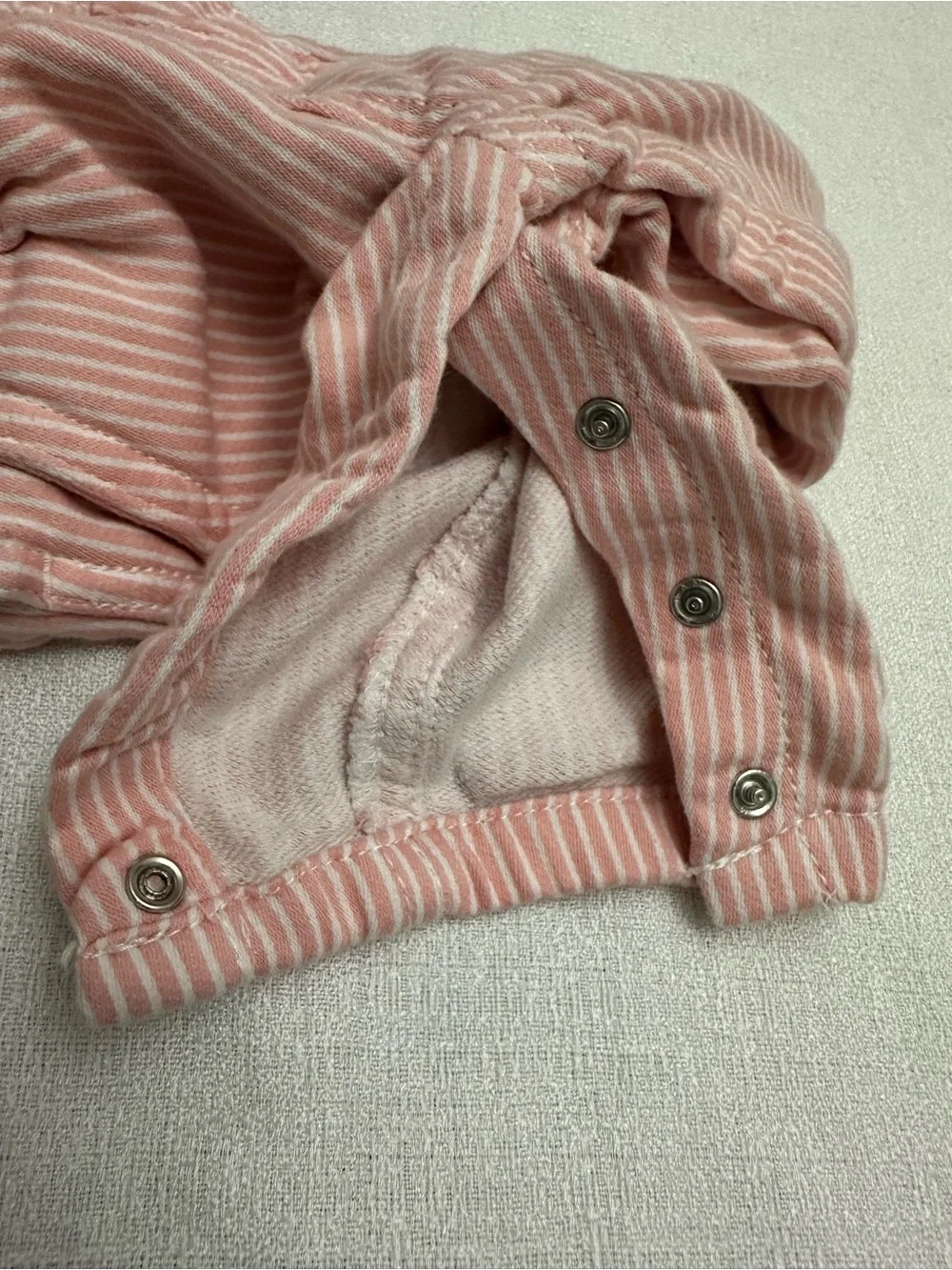 Baby B’gosh Pink Striped Overalls – Size 3 Months